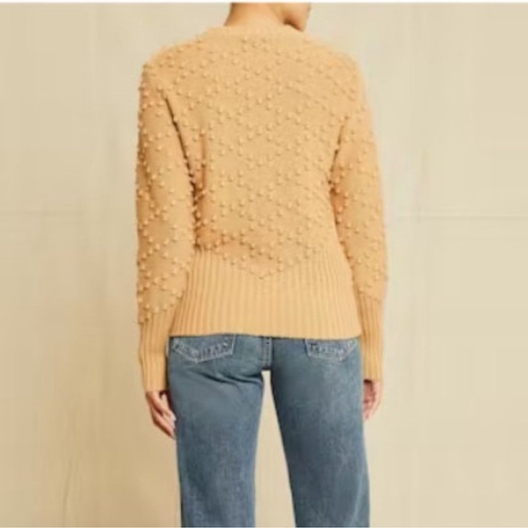 Amour Vert Cherie Pom Pom Organic Cotton Sweater Scandi Girl Cottage Minimalist - Picture 3 of 8